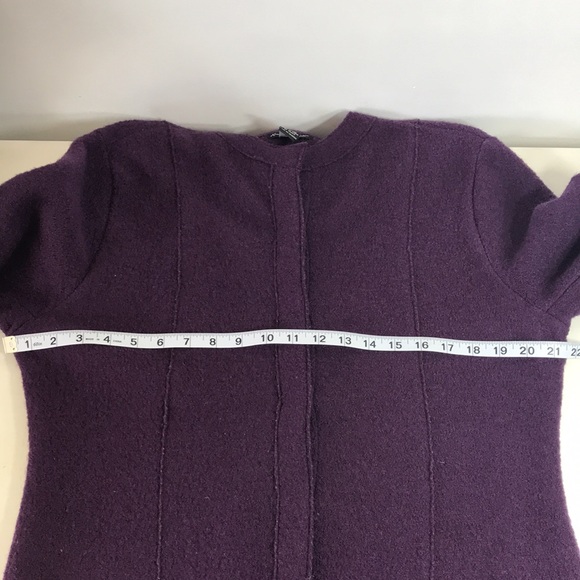 Alexandra Bartlett 100% Wool Purple Coat Size Large - Picture 10 of 11